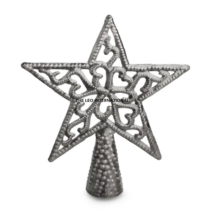 Metal Spiral Christmas <b>Tree</b> <b>Topper</b> Decoration Ornaments Gold Finished Star <b>Xmas</b> Table Decor Craft Party Supplies - Product Image 4
