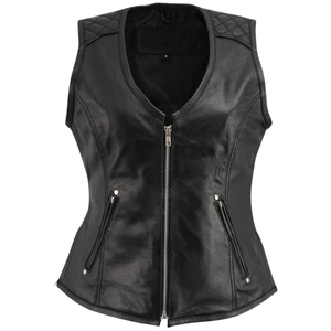 Meilleur prix pour veste en cuir pour femmes, matériau et coutures de haute qualité, design personnalisé, texture pour la conduite et les voyages, vestes en cuir - Product Image 5