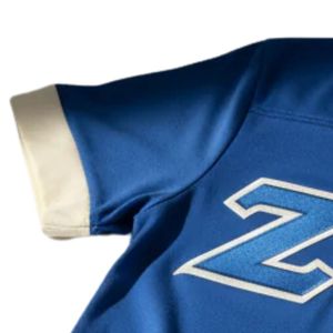 Camiseta Azul de la Hermandad Zeta Phi Beta con Letras Griegas, Ropa Deportiva Casual para Mujer, Cuello Redondo, Corte Elegante - Product Image 4