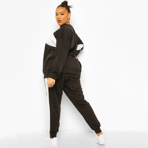 2026 custom Pink Distressed Zip Hoodie Women Tracksuits Workout Joggers <b>Sets</b> Women Two Piece Pants <b>Set</b> Womens Sweat Suits <b>Set</b> - Product Image 3