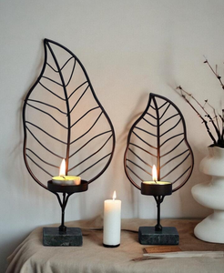 Ensemble de bougeoirs de Noël en fer forgé, résistants à la chaleur, écologiques, pour la décoration intérieure - Product Image 2