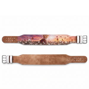 Ceintures de musculation en cuir de vachette robustes Rajputana Corporation, ceintures en cuir sublimé à double boucle, unisexe, 10 mm - Product Image 2