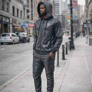 Conjunto de sudadera a juego con estampado tartán para parejas |   Conjunto Deportivo para Parejas - Product Image 5