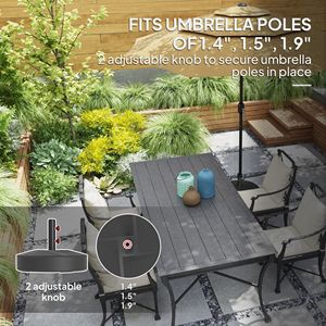 Base per Ombrellone da Esterno Resistente 9ft/10ft, per Applicazioni in Palestra, Protezione dall'Acqua fino a 66 libbre con Supporto da 55 libbre - Product Image 4