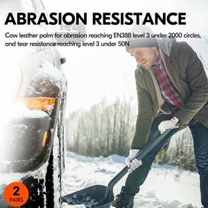 Premium Quality Cowhide Grain Leather <b>Driver</b> Work <b>Gloves</b> Soft & Comfortable Abrasion Resistant Outdoor Activities Custom Logo - Product Image 3