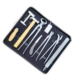 Kit de Herramientas de Herrador de Alta Resistencia Ariston: Alicates para Pezuñas, Clavillero, Escofina, Martillo, Set de Cuidado para Caballos y Ganado con Estuche, Herramientas de Acero - Product Image 2