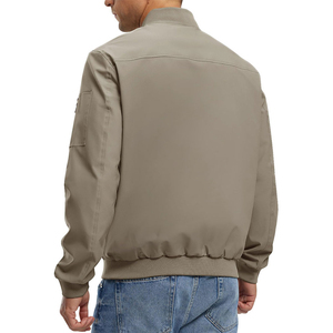 Professional Hot Supplier <b>Men's</b> Bomber <b>Jacket</b> Classic <b>Jacket</b> Stand Collar Nylon / Polyester Winter Knitted Bomber <b>Jackets</b> - Product Image 2
