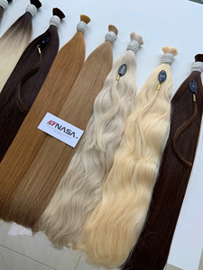 Prix de gros Extensions de cheveux en vrac Cheveux humains vierges vietnamiens Double noyés 100 grammes Couleurs foncées 14 pouces - Product Image 4