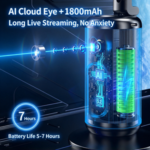 720 °   Trépied perche à selfie IA multi-angles avec suivi automatique du visage, télécommande détachable, support de téléphone intelligent et contrôle gestuel - Product Image 2