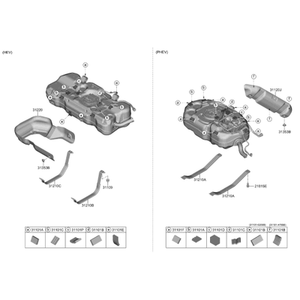 Nouveaux réservoirs de carburant et becs de remplissage Elantra 31220BY000 - Product Image 2