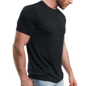 Camiseta de Lujo Personalizable, Ecológica, de Algodón y Poliéster, Talla Grande, Ligera, Gris, de Manga Corta, para Mujer, Premium, con Estampado - Product Image 3