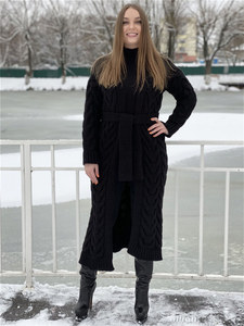 Cardigan en tricot ample pour femme, confortable, doux, chaud, décontracté, pour l'hiver, à manches longues, style superposé - Product Image 3