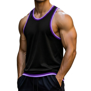Wholesale Custom Made Men's Tank <b>Top</b> Wholesale Quick Dry Muscle Fit Breathable Athletic Training Apparel Tank <b>Tops</b> Manufacturer - Product Image 5