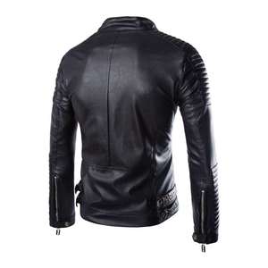 New Arrival 2026 Men Leather <b>Jacket</b> Genuine Leather <b>Biker</b> <b>Jacket</b> High Quality Supplier - Product Image 6