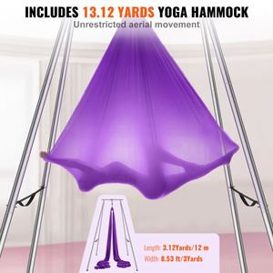 Supporto per Amaca da Yoga Aereo, Altezza 2,90 m, Amaca Aerea Portatile da 12,1 m, Capacità Massima 250 kg - Product Image 4