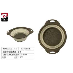 CESTA MULTIUSOS 24.5CM Panier de vidange pliable rond et passoire - Product Image 3