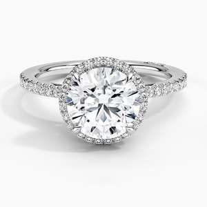 Bague BOJ 035 en argent 925, coupe ronde, style Tacori, avec diamant 2 carats couleur D VVS1 Moissanite certifiée GRA, en promotion à prix réduit - Product Image 1
