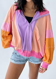 Sweat à capuche oversize uni en coton premium pour femme, pull décontracté d'hiver, vêtement à marque privée - Product Image 6