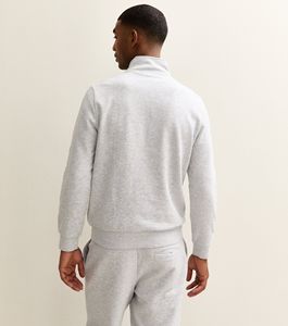Haider grey white patches Quarter-Zip Long Sleeve Knitted Polyester Shirt <b>Sweat</b>-Wicking Breathable Quick Dry Sporty <b>Top</b> - Product Image 6