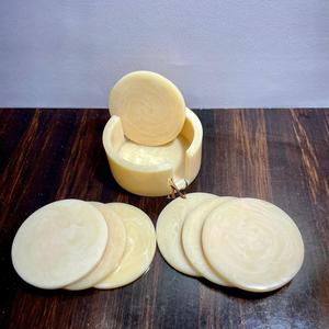 Juego de Posavasos de Resina Epoxi de Lujo Hechos a Mano con Flores Secas Naturales para Tazas de Té y Café Calientes al por Mayor - Product Image 4