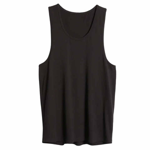 Men's High Quality Cotton/Polyester Tank <b>Tops</b> Quick Dry Breathable Anti-UV Eco-Friendly Solid Color Fitness Wear Wholesale - Product Image 6