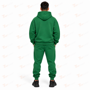 Ropa personalizada, ropa de calle, conjunto de pantalones de chándal y sudaderas con capucha, chándales de gran tamaño para hombres, Sudadera con capucha, pantalones de chándal de peso pesado, conjunto suelto para hombres - Product Image 4