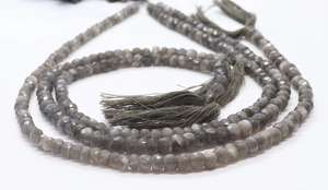 Perles Rondelles Facettées en Pierre de Lune Grise AAA 4,5-5,5 MM, Perles Rondelles en Pierre de Lune Grise Naturelle, Perles de Lune de 13 Pouces - Product Image 5