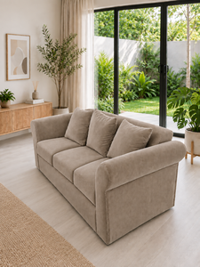 Emerald Sofa Contemporary 321 <b>Seat</b> Orchid Taupe Sofa Set Wood Frame High-Density <b>Foam</b> Living Room Hotel Apartment Villa Custom - Product Image 4
