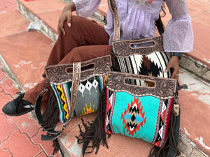 Nuevo bolso de mano con flecos Jacquard multicolor Sling bohemio azteca tela diseñador bolso elegante superventas para mujer - Product Image 4