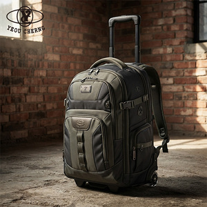 Sac à dos scolaire à roulettes avec poignée télescopique FT19-B-B, fixation interne, marque OEM - Product Image 6