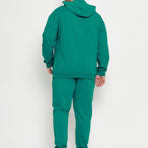 Survêtement d'hiver unisexe haut de gamme, imprimé délavé à l'acide, séchage rapide, en molleton 100% coton, tenue de sport, vente en gros directe usine - Product Image 4