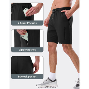 Men's 100% Cotton Joggers Shorts Breathable Casual Street Shorts Plain Dyed Multi Color Lightweight <b>Comfortable</b> Shorts For Men - Product Image 4