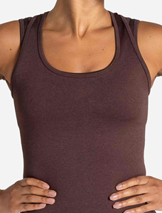 Manufacturer Wholesale <b>Women's</b> Solid Color Scoop Neck Knitted Tank Top Breathable Spandex Polyester Casual Wear - Product Image 5