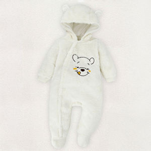 Dokma ALB25 Mono de bebé unisex con diseño de dibujos animados, transpirable, de punto polar, manga larga, manga corta, cuello redondo, con un botón - Product Image 3