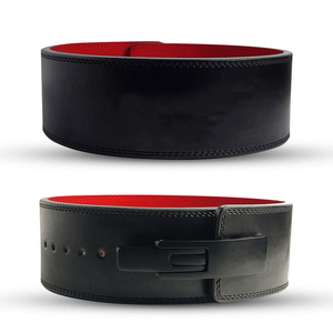 Ceinture de musculation à levier en cuir premium, construction robuste, boucle à levier en acier réglable - Product Image 1