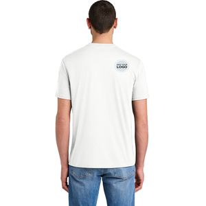 Fabricant de vêtements en marque blanche, faible MOQ, T-shirt en bambou/coton, impression numérique frontale, col rond, manches courtes, vente en gros en vrac - Product Image 1