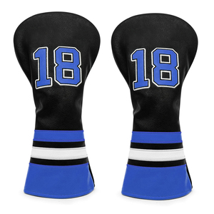 OEM Service Custom Embroidery Logo <b>Golf</b> Head Covers High Quality Genuine Leather <b>Golf</b> Club Headcover Set For Sale - Product Image 1