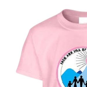 เสื้อยืดคอกลมแขนสั้นสีชมพูสำหรับวัยรุ่นพร้อมดีไซน์กราฟิกไวนิลสำหรับใส่ไปโรงเรียนทุกวัน สวมใส่สบาย - Product Image 4