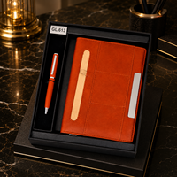 Ensemble de cadeaux promotionnels et d'affaires Stylo en métal et fente pour stylo A5 avec fente pour carte Ensemble de cahiers de qualité supérieure à un prix abordable