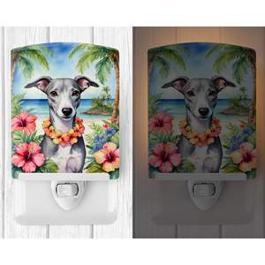 Whippet Luau Ceramic <b>Night</b> <b>Light</b> Compact UL-Certified for Bedroom Bathroom Nursery <b>Hallway</b> Kitchen 6x4x3 Multicolor New Product - Product Image 2