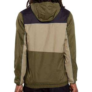Custom Men's Color-Block Windbreaker <b>Jacket</b> Lightweight Hooded Outdoor <b>Waterproof</b> Sportswear Reflective Striped Streetwear Coats - Product Image 3