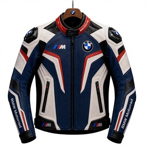 Men's Custom Super MotoCP Track Cowhide <b>Racing</b> <b>Jacket</b>/Chaqueta Leather Motorbike CE Level 2 Protection Made To Measure Approved - Product Image 2