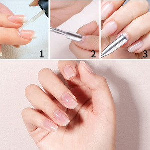 Pousse-cuticules en acier inoxydable à double tête pour le nettoyage des ongles et des ongles d'orteils - Product Image 6