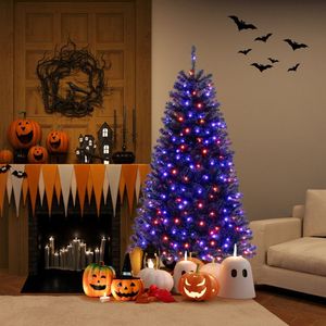 Albero di Natale Artificiale da 6/7/8 Piedi con Suoni Spettrali e 6 Modalità di Illuminazione per Decorazioni di Halloween - Product Image 3