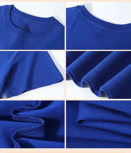 T-shirt oversize de couleur unie de qualité supérieure pour hommes, coupe ample, manches courtes, streetwear décontracté, personnalisation de la marque, fabricant de vêtements OEM ODM - Product Image 2