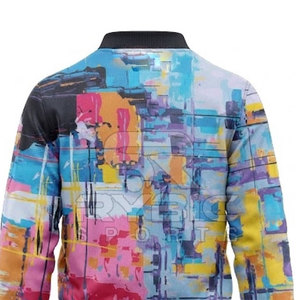 Trendy Street Inspired Men Sublimation Varsity <b>Jackets</b> Suitable For Travel Recreation And Casual Activities Men's <b>Jackets</b> - Product Image 4