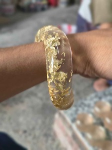 Brazaletes de Resina Hechos a Mano con Impresión Digital, Teñido Liso, Accesorios de Moda Premium para Mujer, Marca TCE, Venta al Por Mayor, Exportación, 80g - Product Image 5