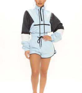 Women Winter Heavy Cotton Hooded Short Sequined Tracksuit | Plus Size 2-Piece Casual <b>Set</b> | Solid Color Custom Logo Waterproof - Product Image 6