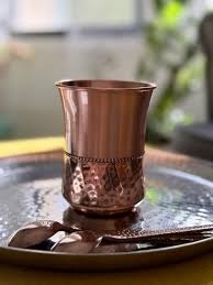 Gobelet en verre de cuivre, meilleur rapport qualité-prix, vaisselle ayurvédique, tasse à eau potable, fournisseur en gros pour l'exportation, Inde - Product Image 2