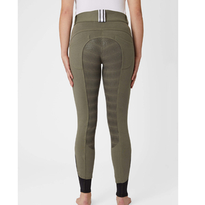 Legging d'équitation pour femme, taille mi-haute, uni, avec impression numérique sur toute la surface, respirant, séchage rapide, léger, en polyester - Product Image 5